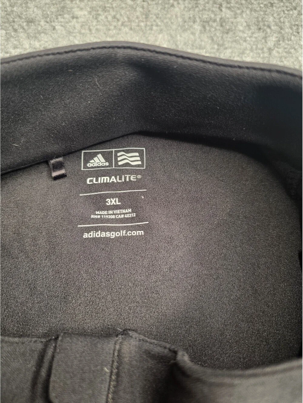 Adidas Golf Climalite 1/4 Zip Pullover New York Knicks Men's 3XL Black